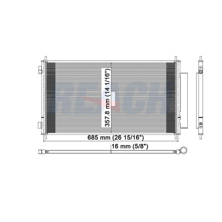 Reach International 31-3599 A/C Condenser