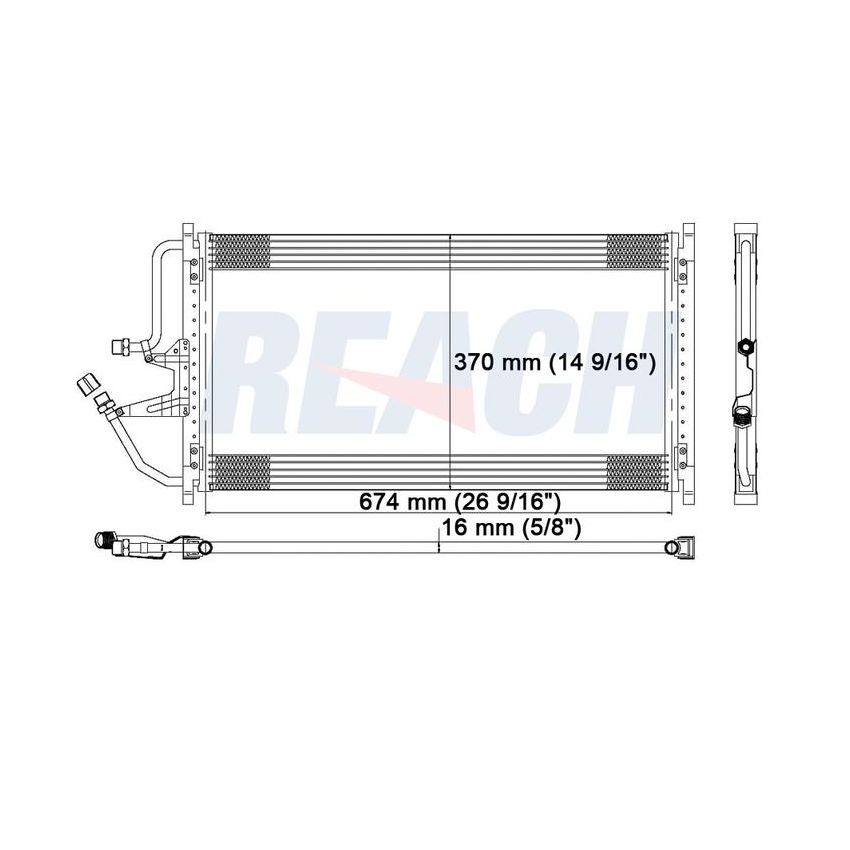 Reach International 31-4720 A/C Condenser