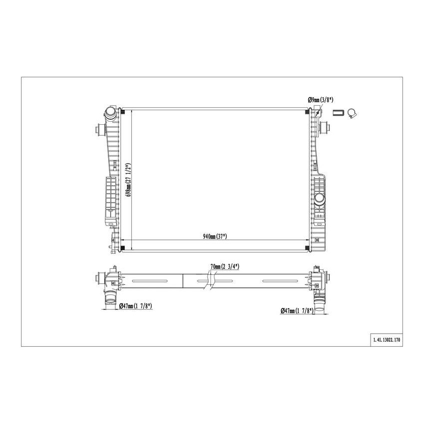 Reach International 41-13022 Radiator