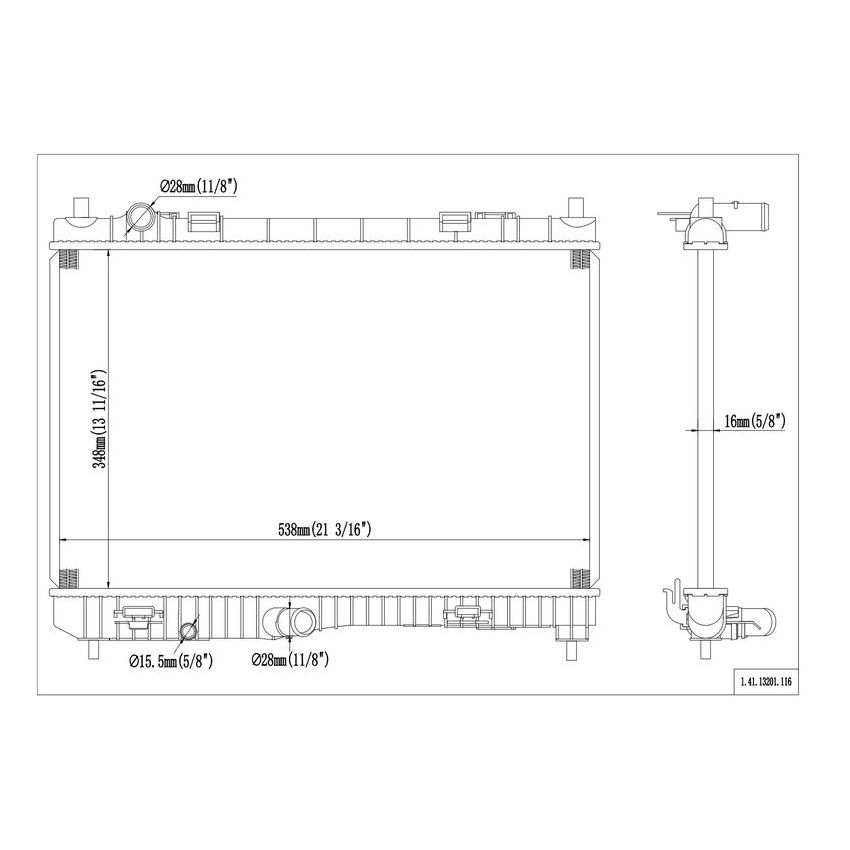 Reach International 41-13201 Radiator