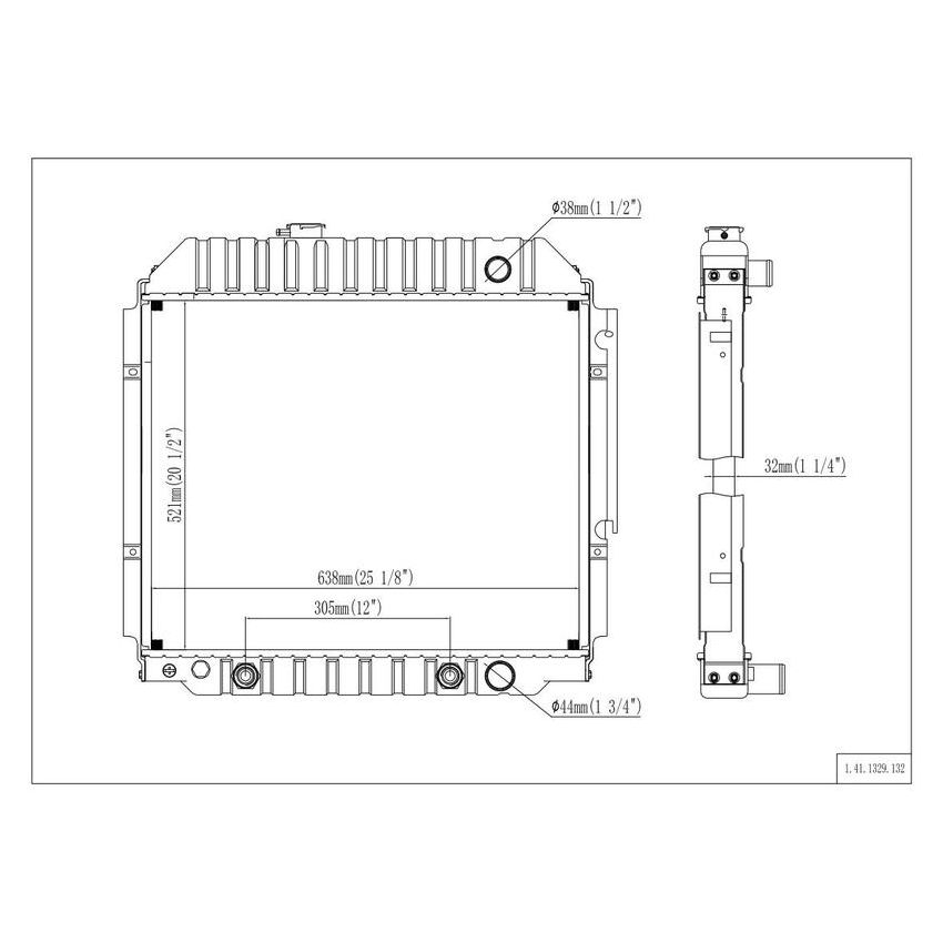 Reach International 41-1329 Radiator