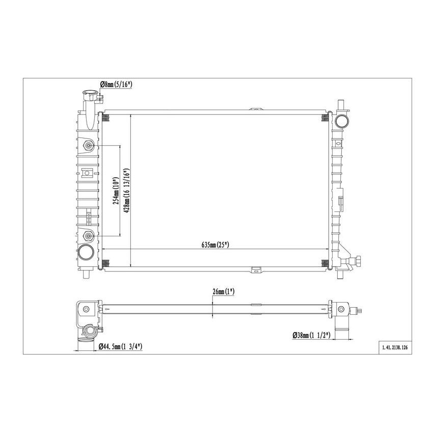 Reach International 41-2138 Radiator