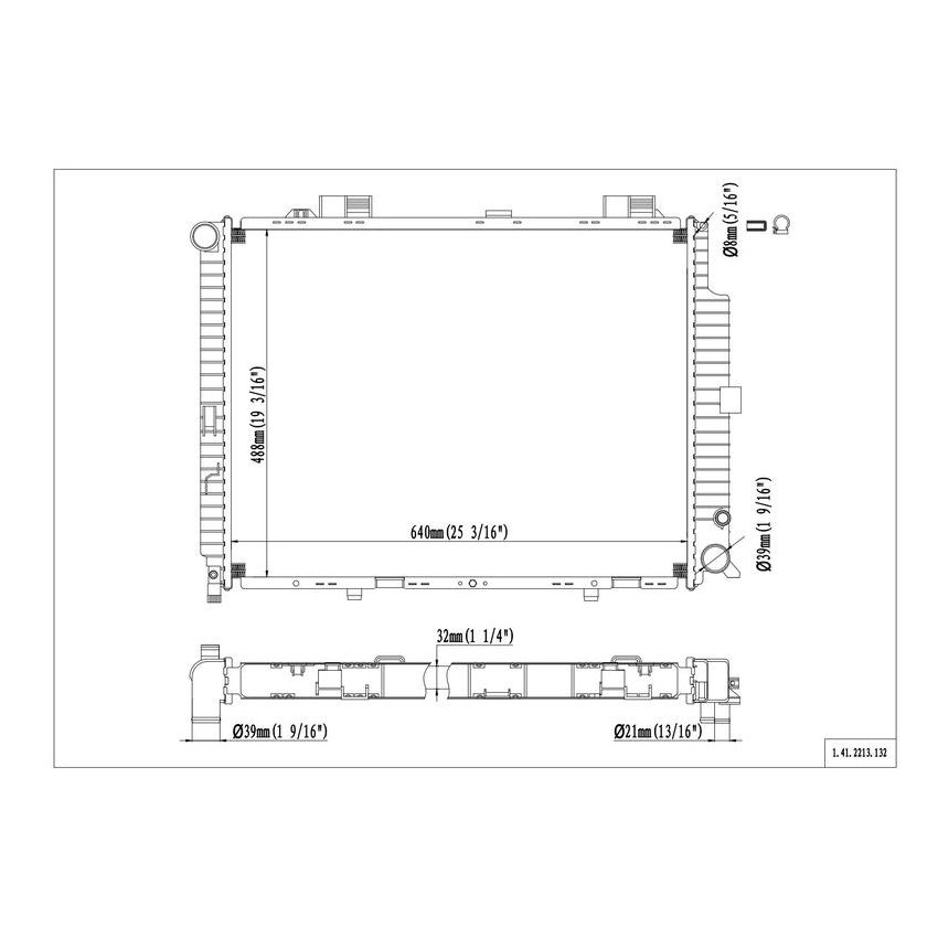 Reach International 41-2213 Radiator