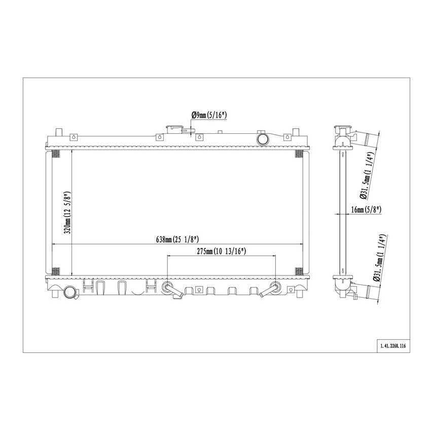 Reach International 41-2268 Radiator