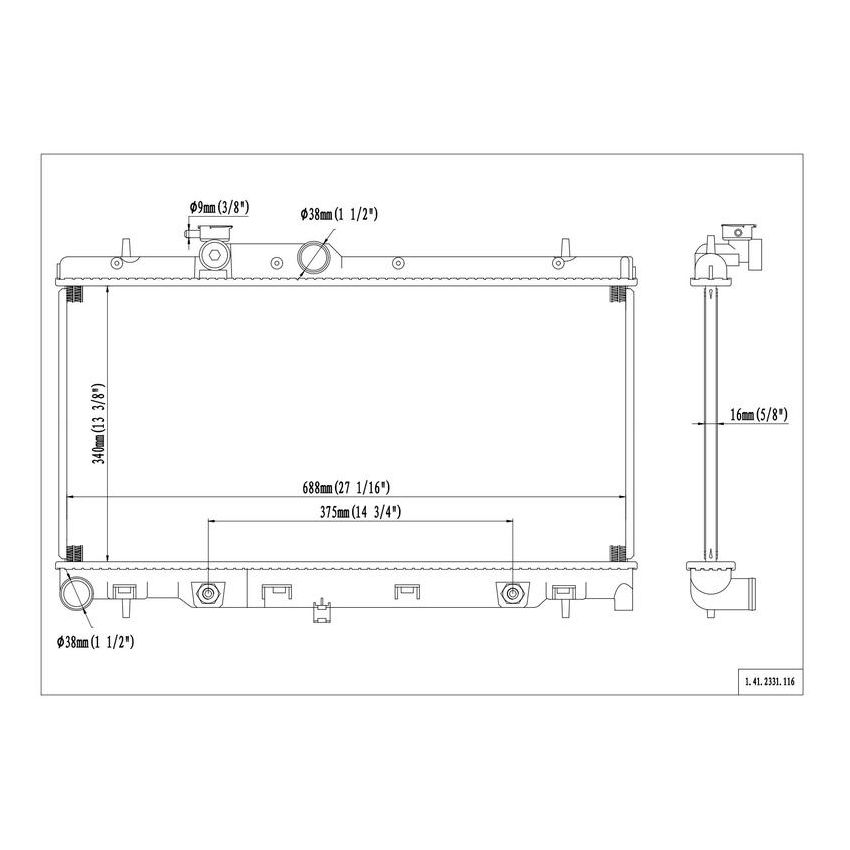 Reach International 41-2331 Radiator