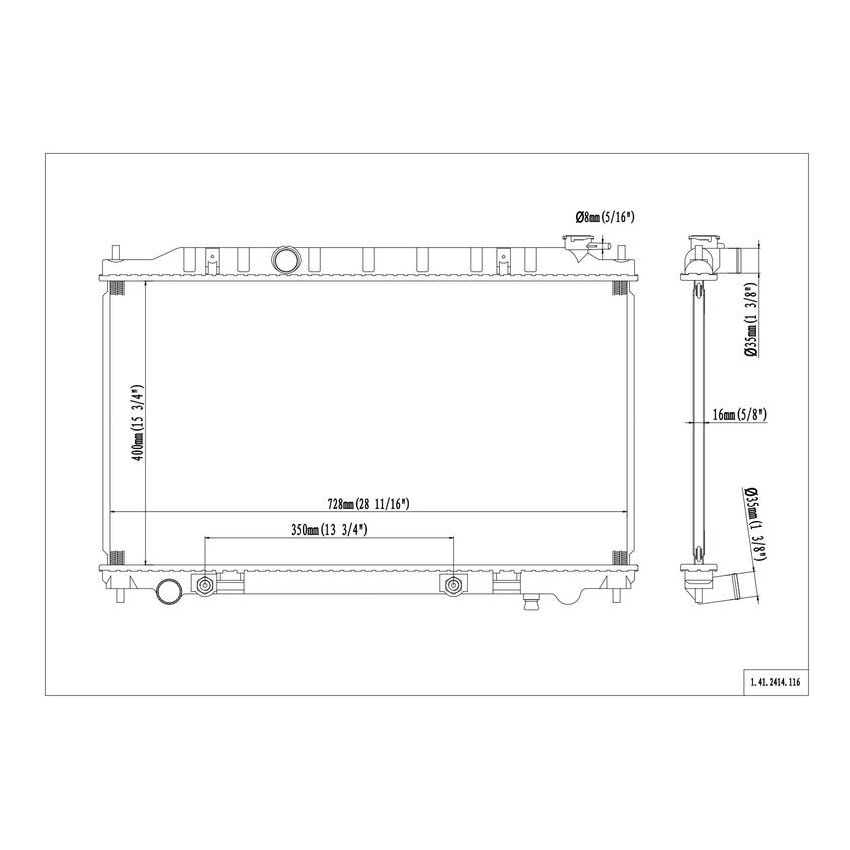 Reach International 41-2414 Radiator