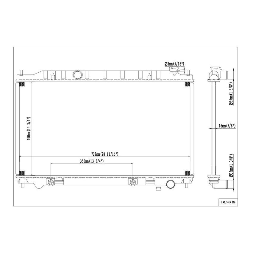 Reach International 41-2415 Radiator