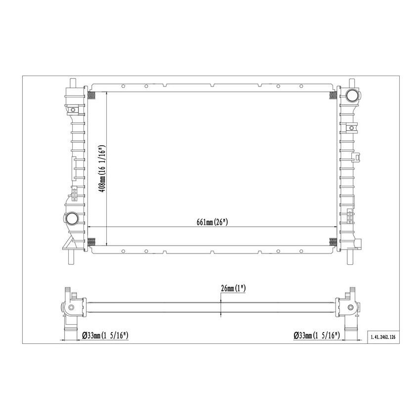 Reach International 41-2462 Radiator