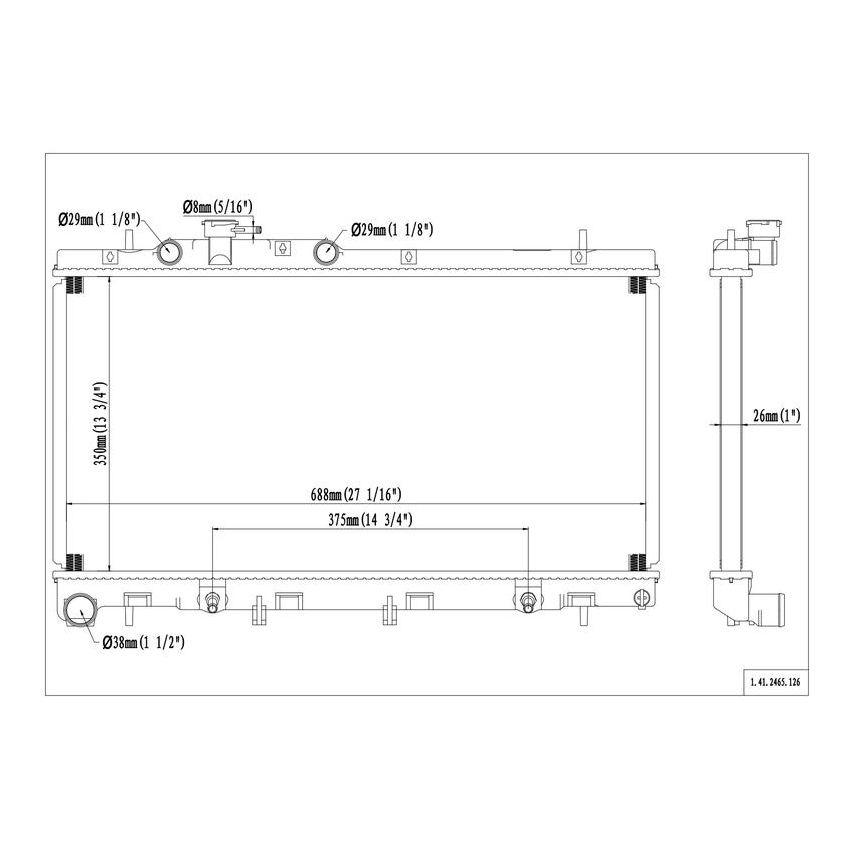 Reach International 41-2465 Radiator