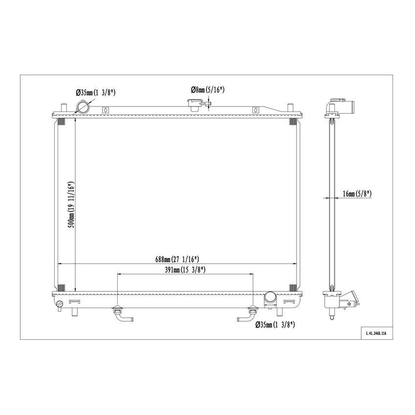 Reach International 41-2468 Radiator
