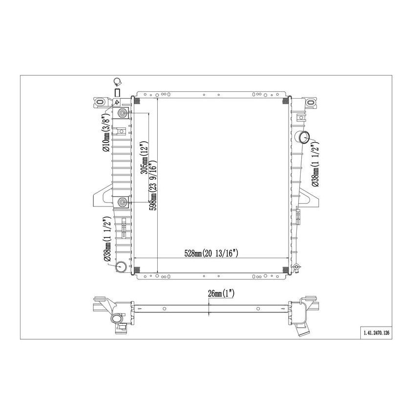 Reach International 41-2470 Radiator