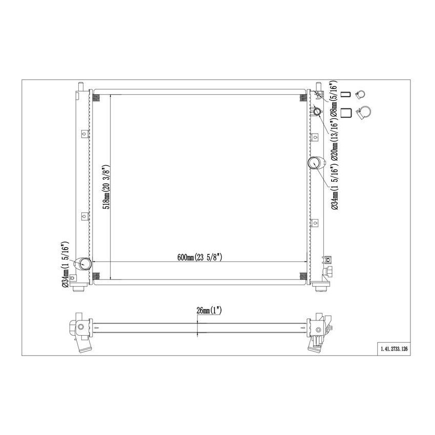 Reach International 41-2733 Radiator