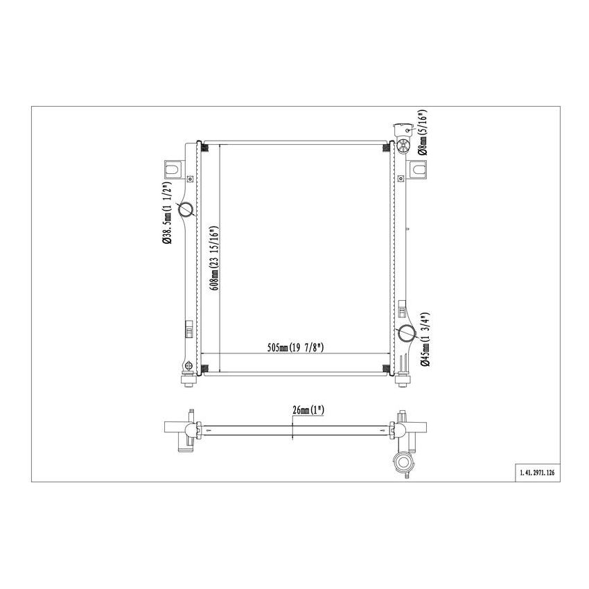 Reach International 41-2971 Radiator