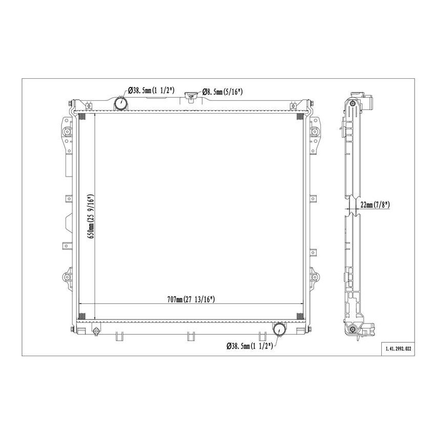 Reach International 41-2992 Radiator