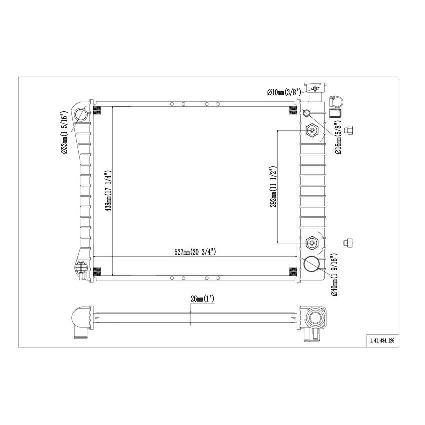 Reach International 41-434 Radiator