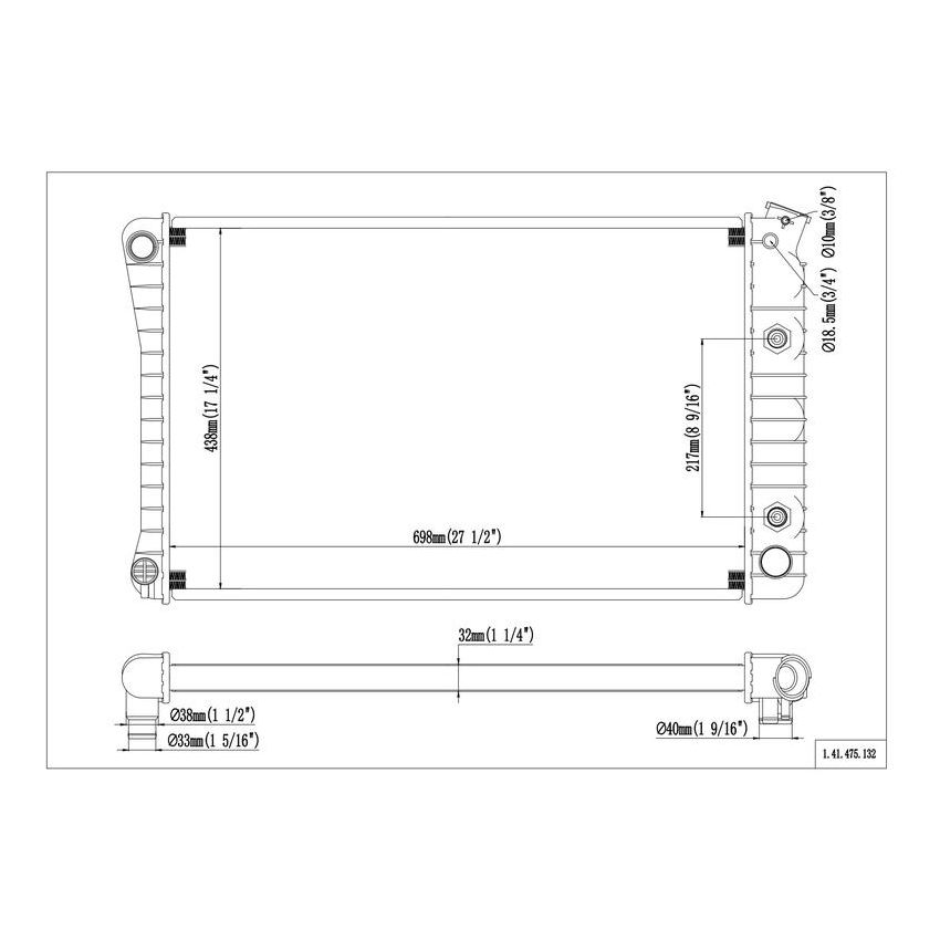 Reach International 41-475 Radiator