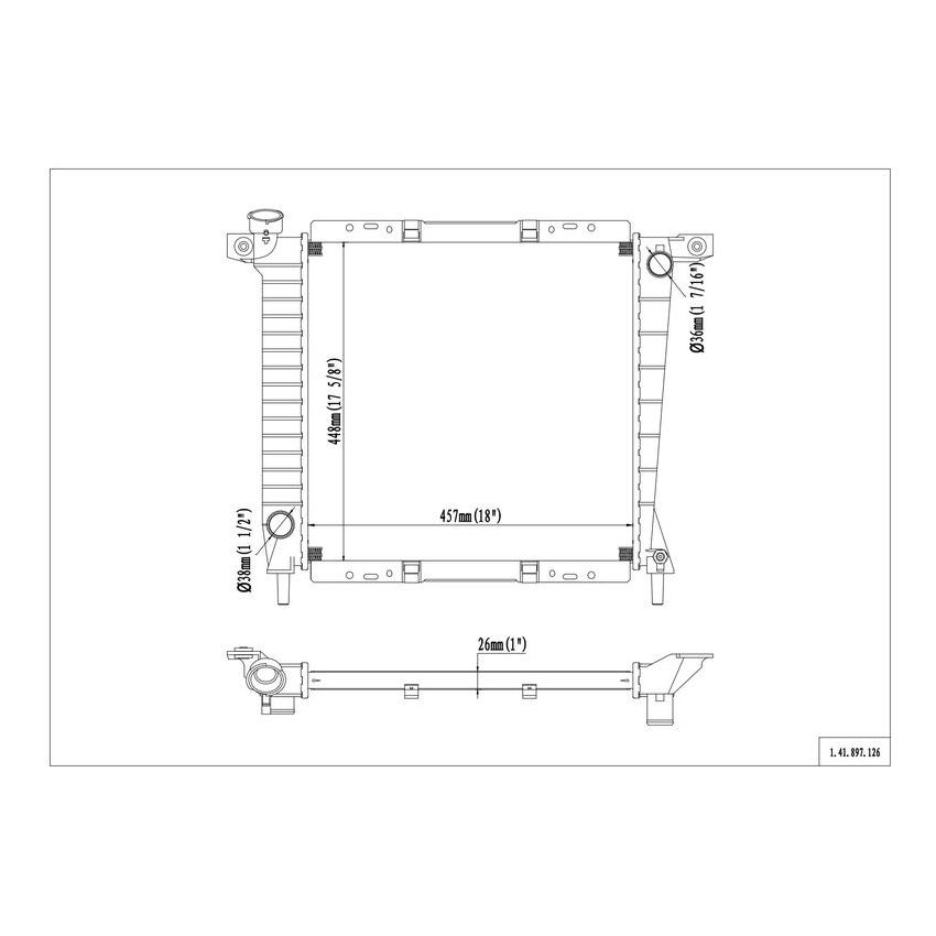 Reach International 41-897 Radiator