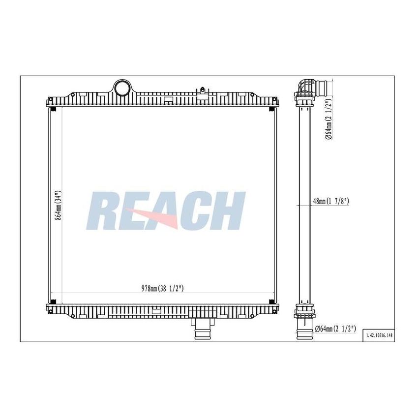 Reach International 42-10316 Radiator