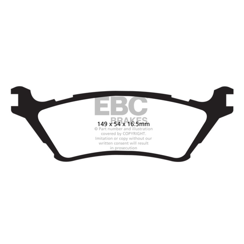 EBC DP61891 15+ Ford F150 2.7 Twin Turbo (2WD) Greenstuff Rear Brake Pads