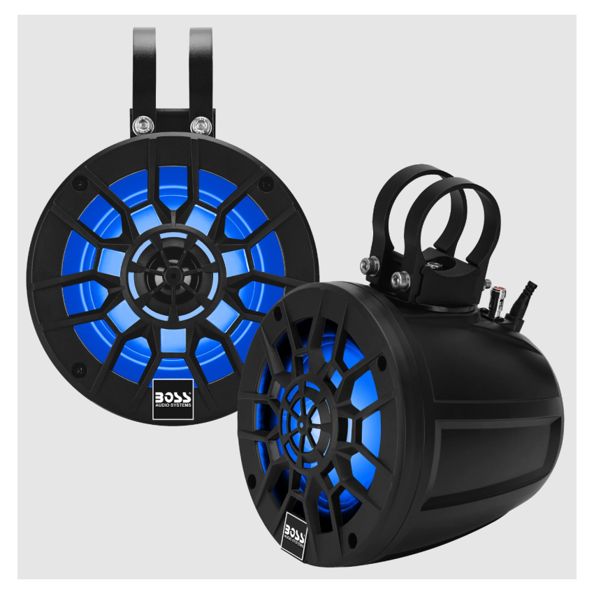 BOSS Audio Systems ATV UTV Marine Waketowers - RGB Illumination