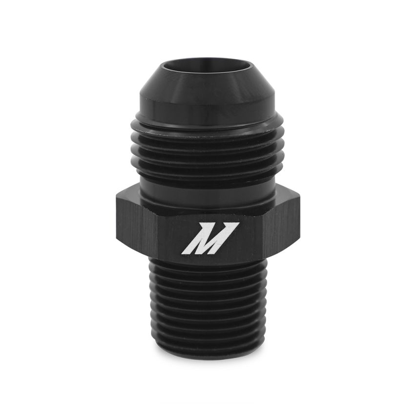 Mishimoto Aluminum -8AN to 1/4 NPT Fitting - Black