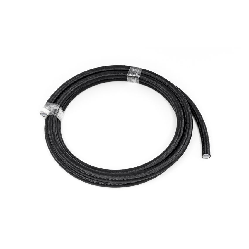 #6 Black Nylon Braided PTFE Hose  10 feet