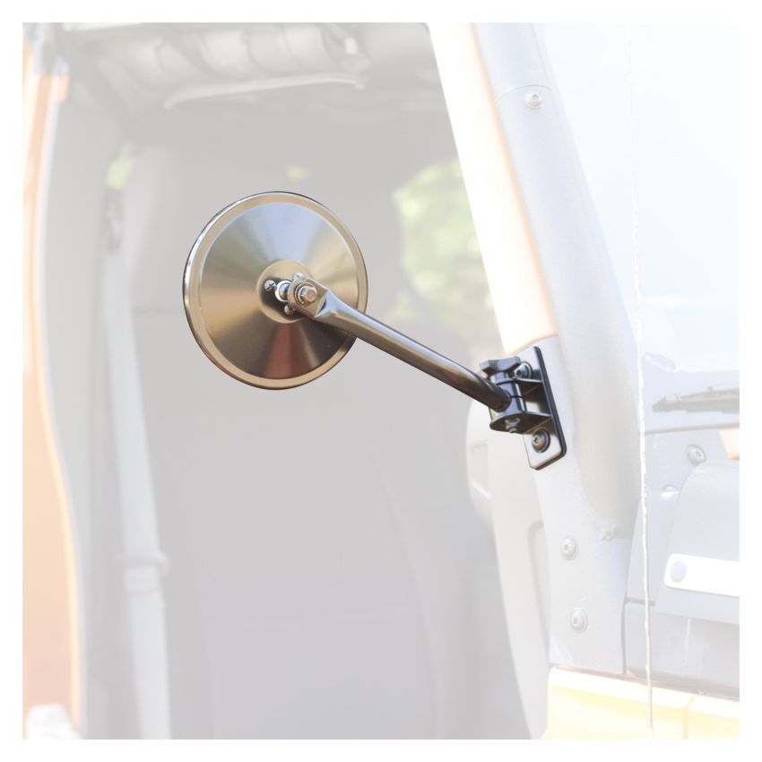 Rugged Ridge 97-18 Jeep Wrangler TJ/JK Black Quick Release Mirror Kit