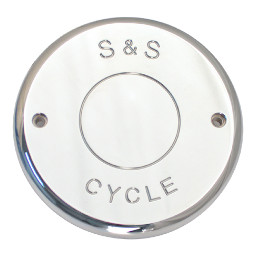 S&S Cycle Air Cleaner Cover - Chrome w/Brushed Logo