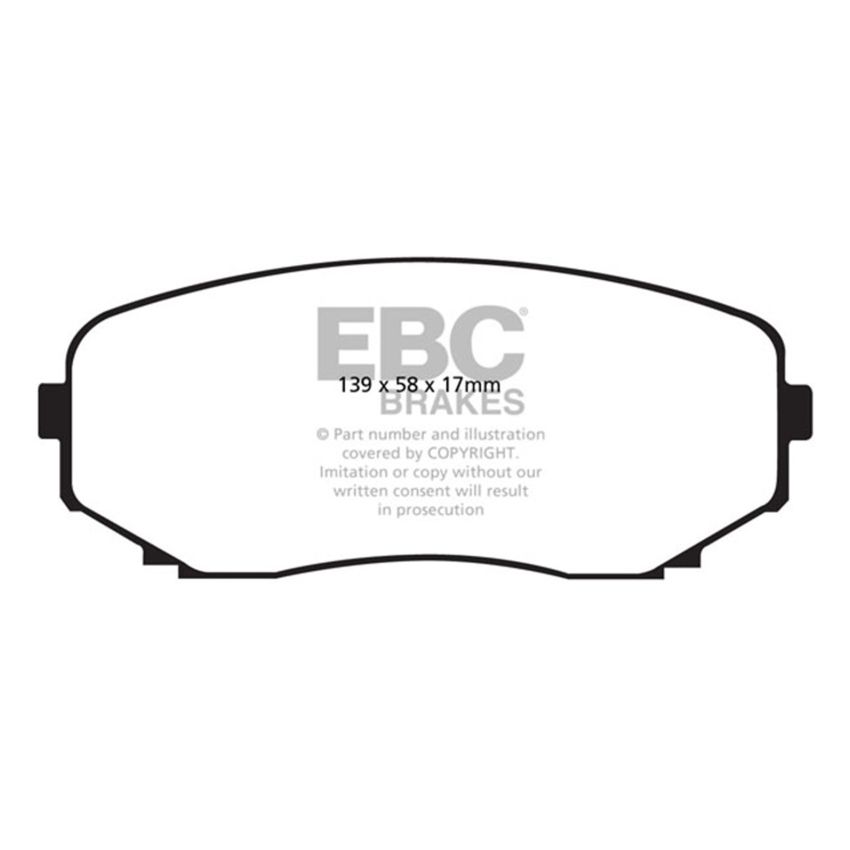 EBC UD1258 11-14 Ford Edge 2.0 Turbo Ultimax2 Front Brake Pads