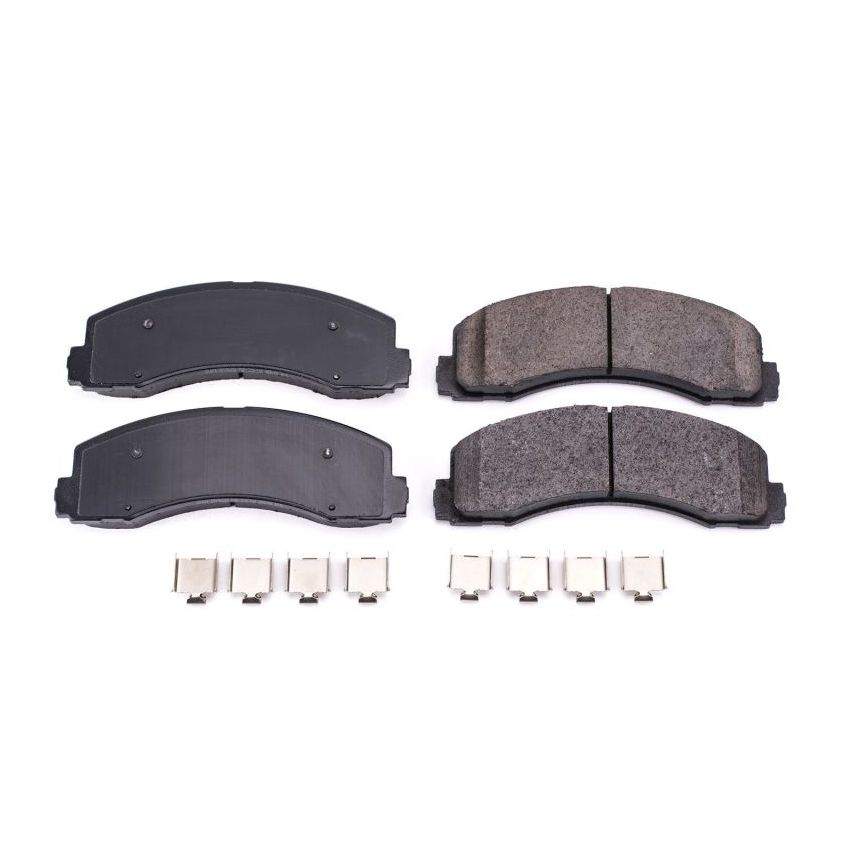 PowerStop 17-2087 PowerStop - Z17 Low-Dust Ceramic Brake Pads with Hardware