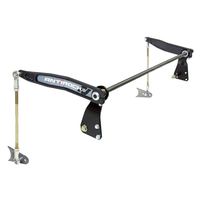 RockJock TJ/LJ Antirock Sway Bar Kit Rear Bolt-On Mounts: Weld-On Axle Tab Forged Arms