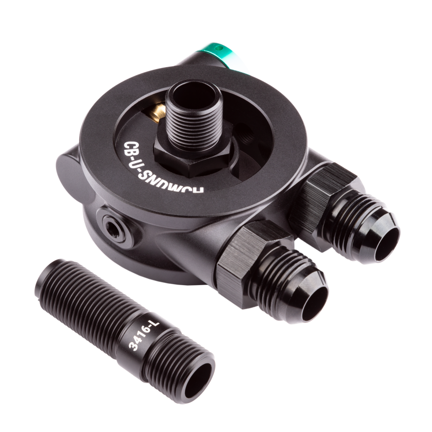 Chase Bays CB-JZ-SNDWCH Toyota 1JZ/2JZ Oil Cooler Block Adapter Kit