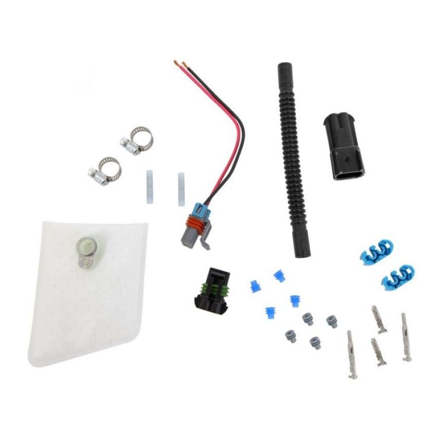 Walbro Universal Installation Kit: Fuel Filter, Wiring Harness, Fuel Line for F90000267 E85 Pump