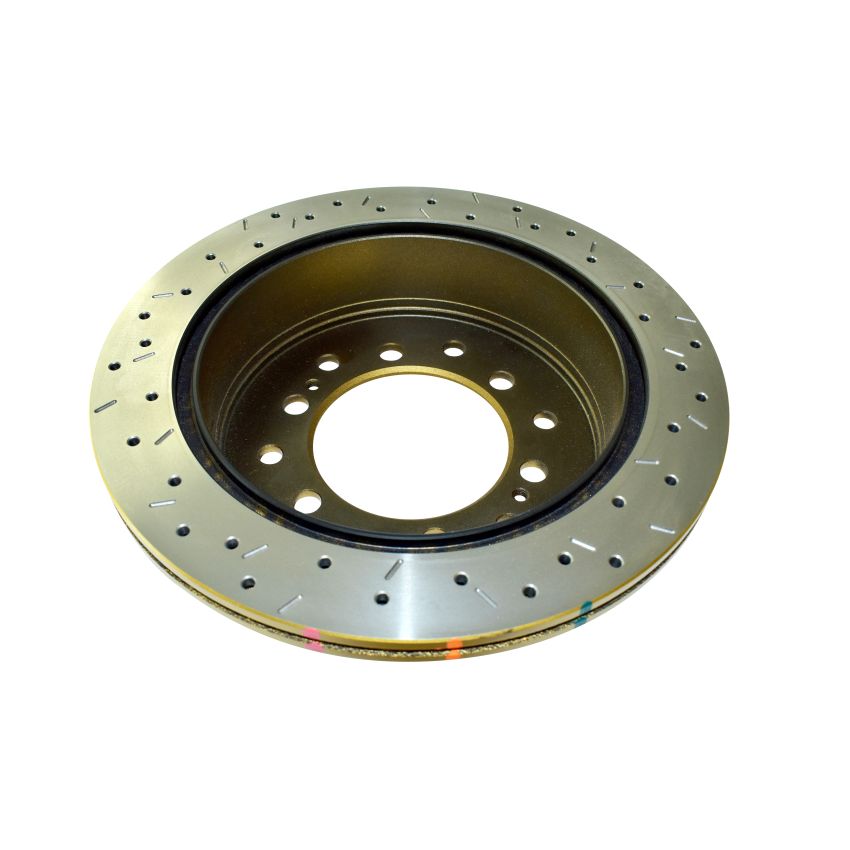 DBA 10+ Toyota 4Runner/FJ Cruiser Rear Drilled and Slotted 4000 Series Rotor