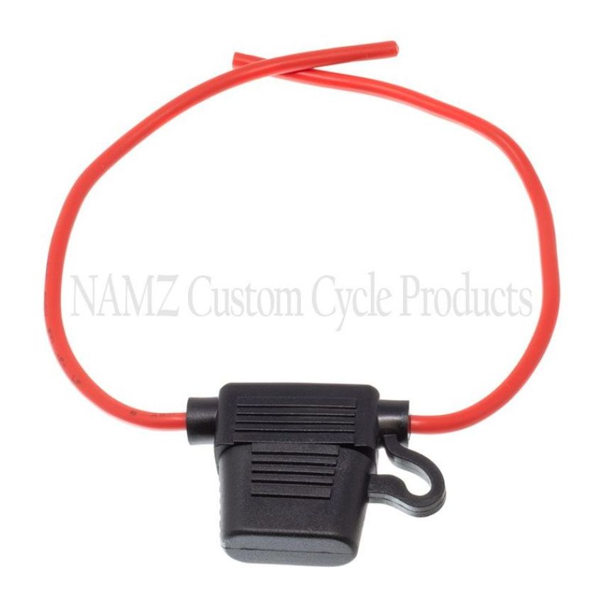 NAMZ NAFH-01 Sealed ATO Fuse Holder 14g Wire (Fits ATO Fuses Up to 40 AMP)