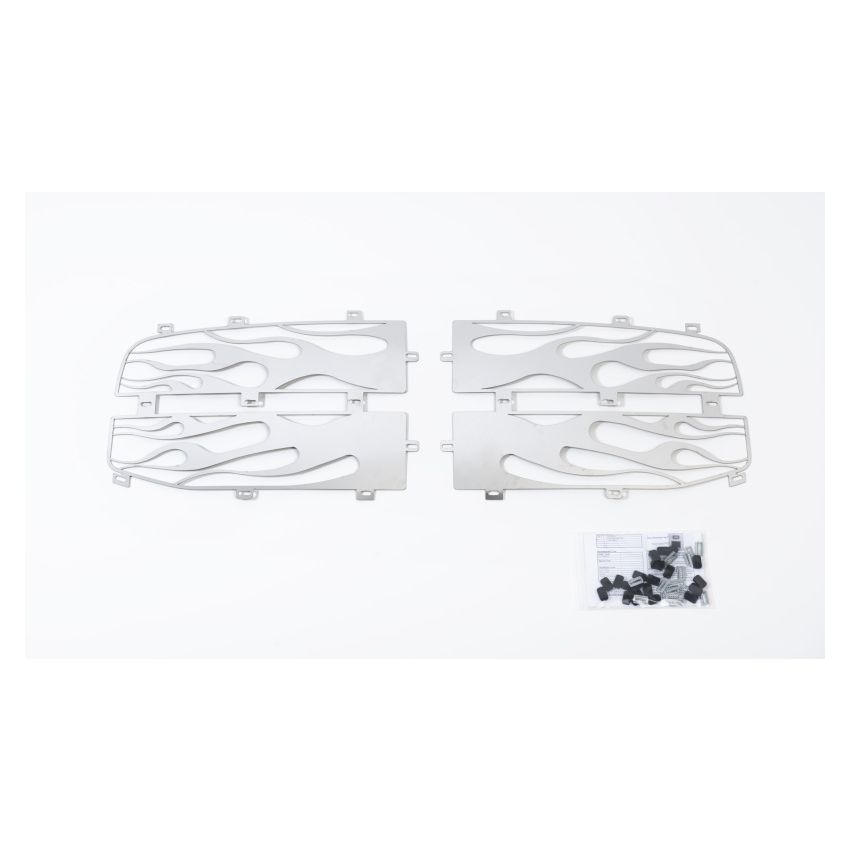 Putco 89142 04-08 Ford F-150 (Honeycomb Grille) w/ Logo CutOut Flaming Inferno Stainless Steel Grille