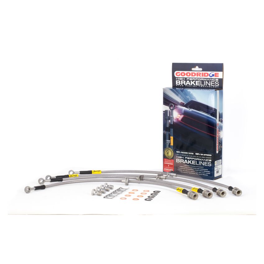 Goodridge 08-14 Subaru Impreza STi w/ Brembo Calipers Stainless Steel Brake Lines Kit