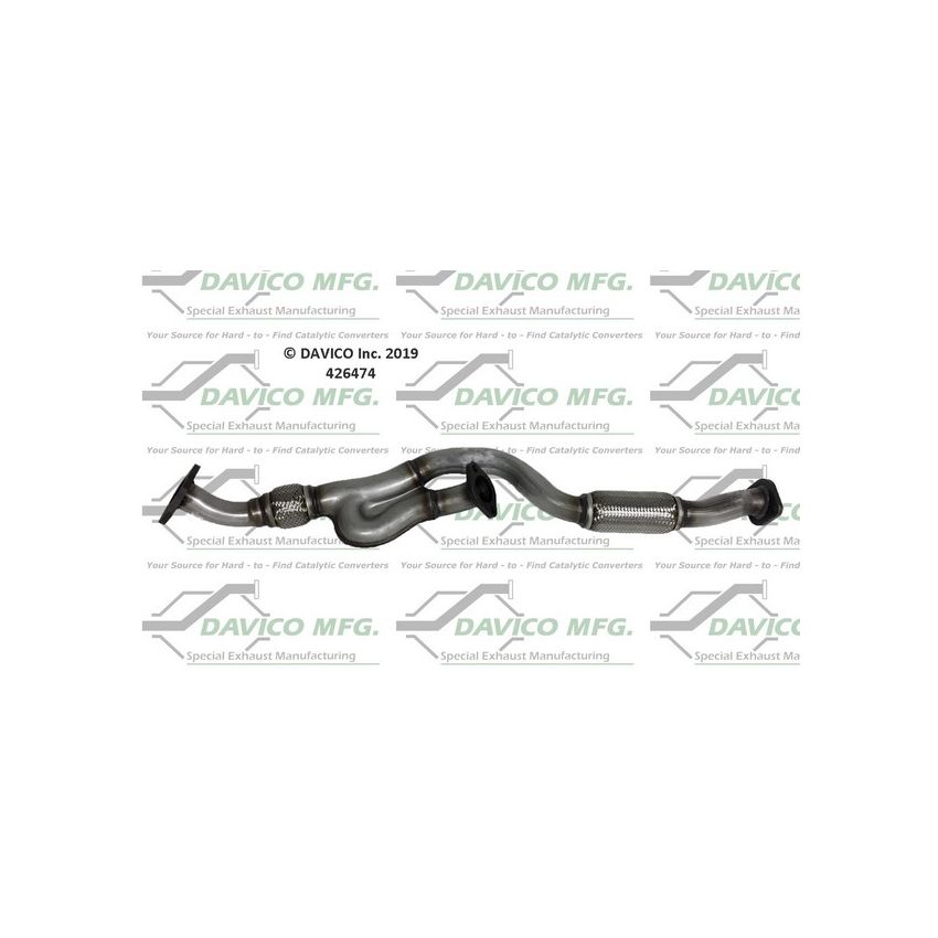 Davico Mfg 426474 Prebent exhaust pipe