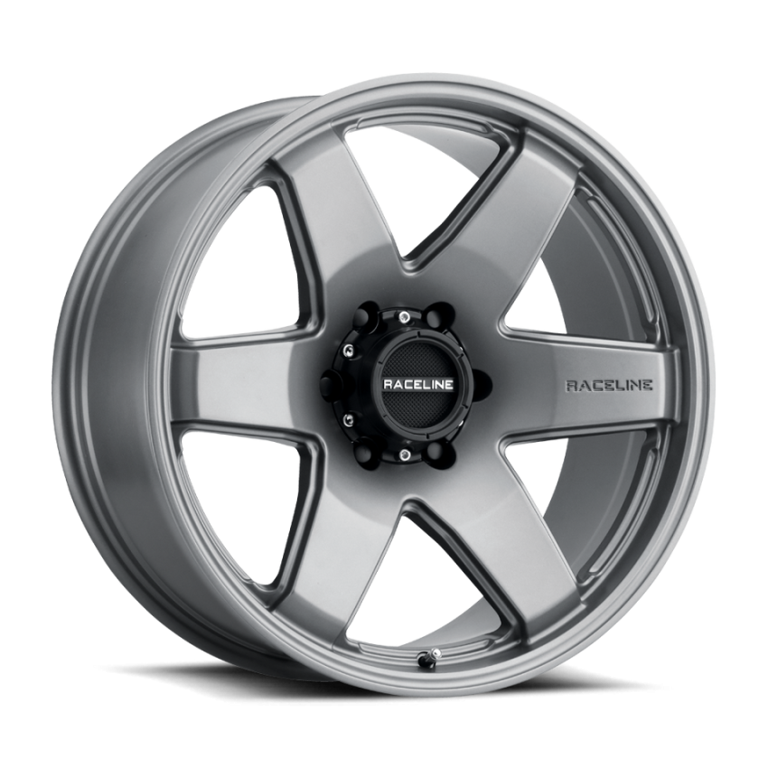 Raceline 942GS-89060-12 942GS Addict 18x9in / 6x139.7 BP / -12mm Offset / 106.1mm Bore - Greystone Wheel