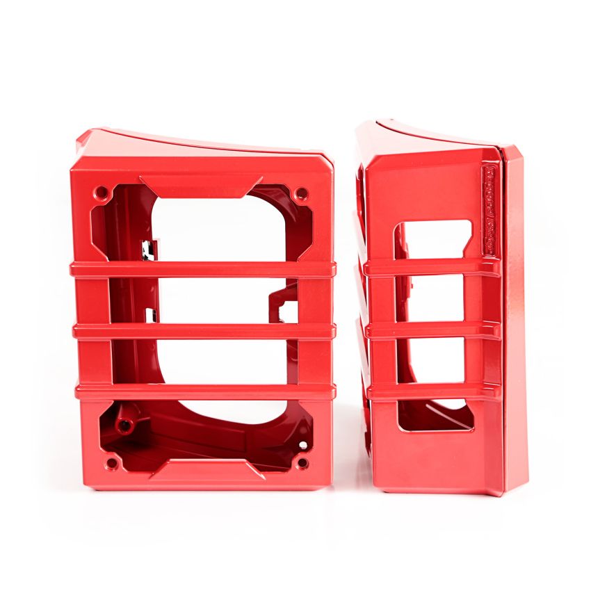 Rugged Ridge 07-18 Jeep Wrangler JK Red Elite Tail Light Guards