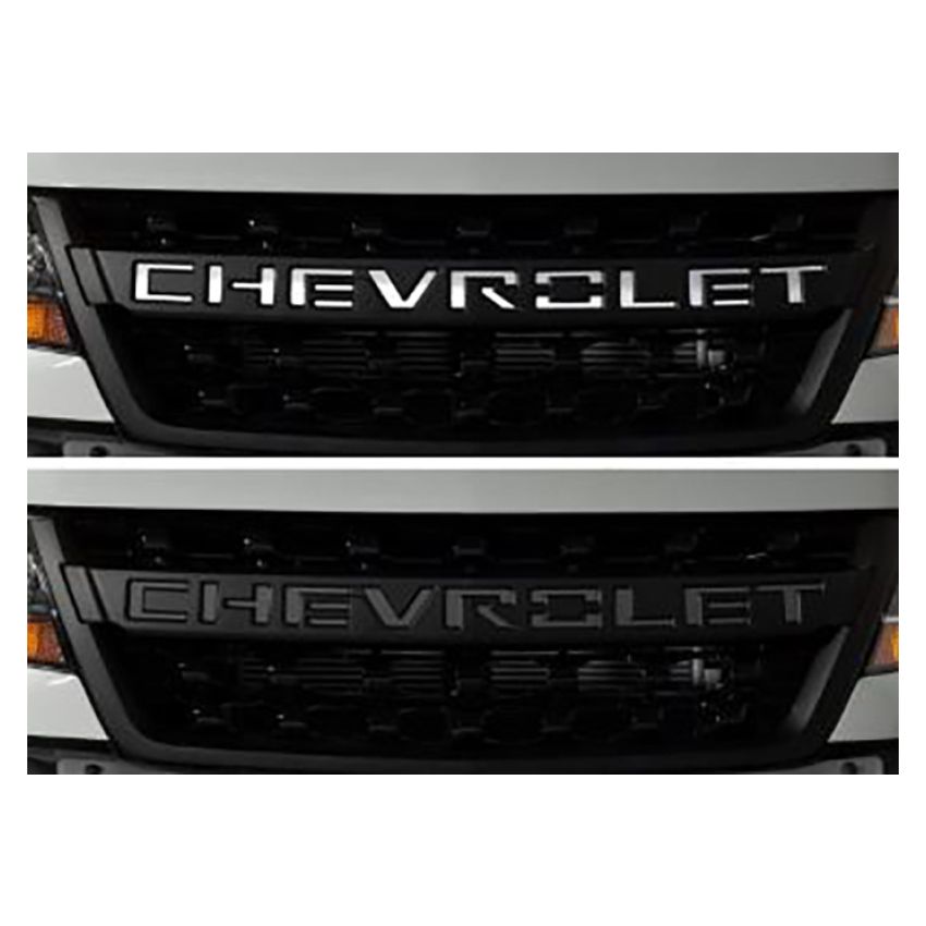 Putco 55552GM 19-20 Chevy Silverado LD - Grille Letters - Stainless Steel Chevrolet Letters