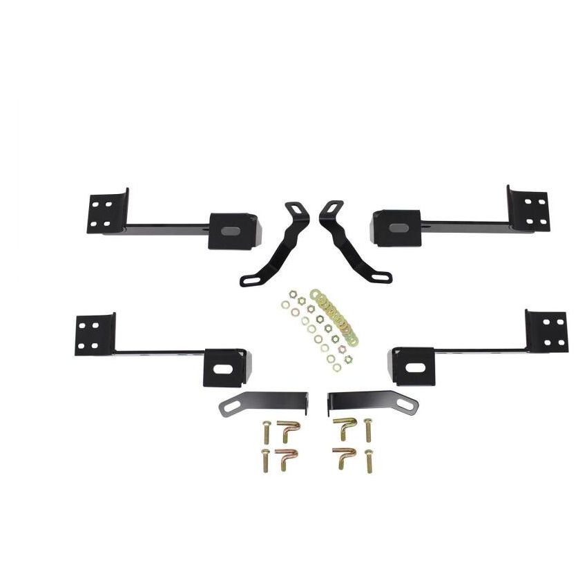 Westin 99-14 Chevy Silv 2500/3500 Reg/Ext Cab Premier Oval Nerf Step Bar Mount Kit - Blk