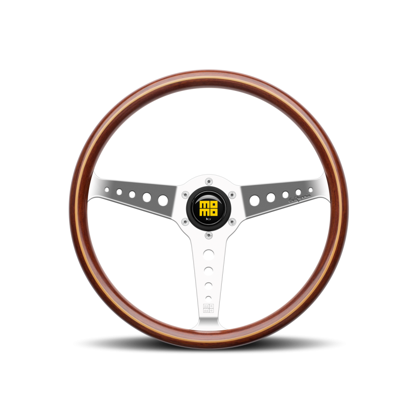 Momo California Wood Steering Wheel 360 mm - Mahogany Wood/Pol Spokes