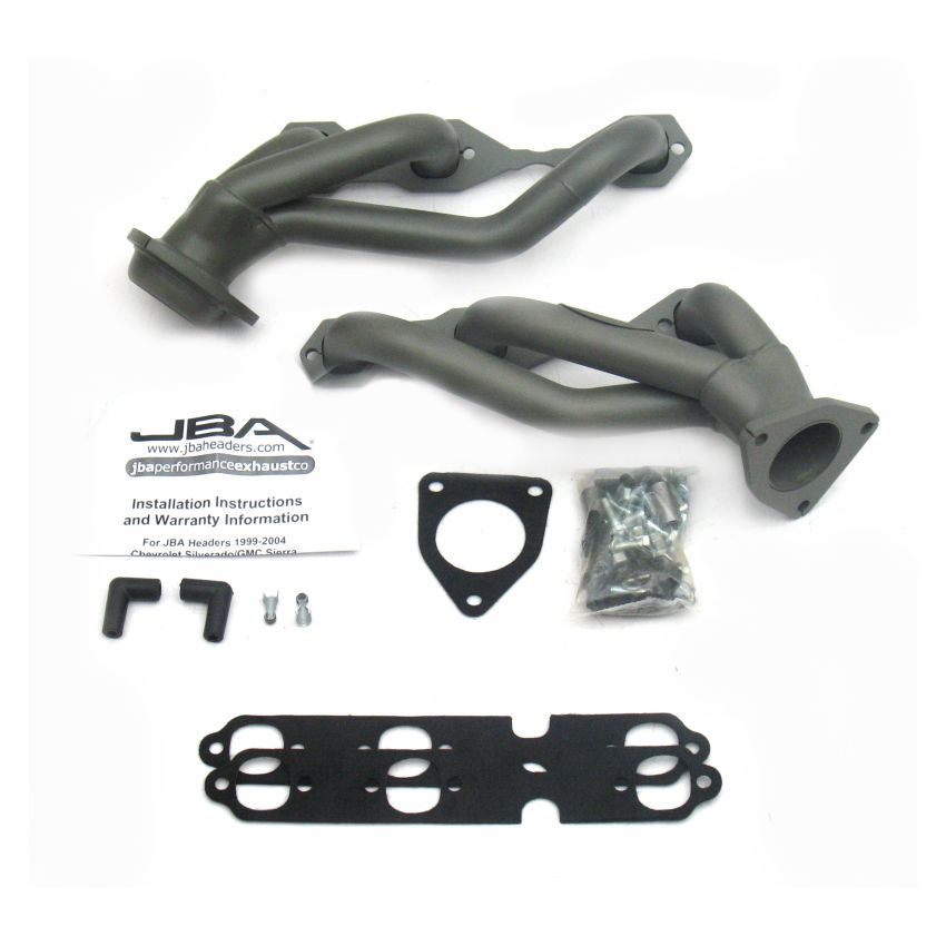 JBA 03-13 GM Truck 4.3L V6 1-1/2in Primary Ti Ctd Cat4Ward Header