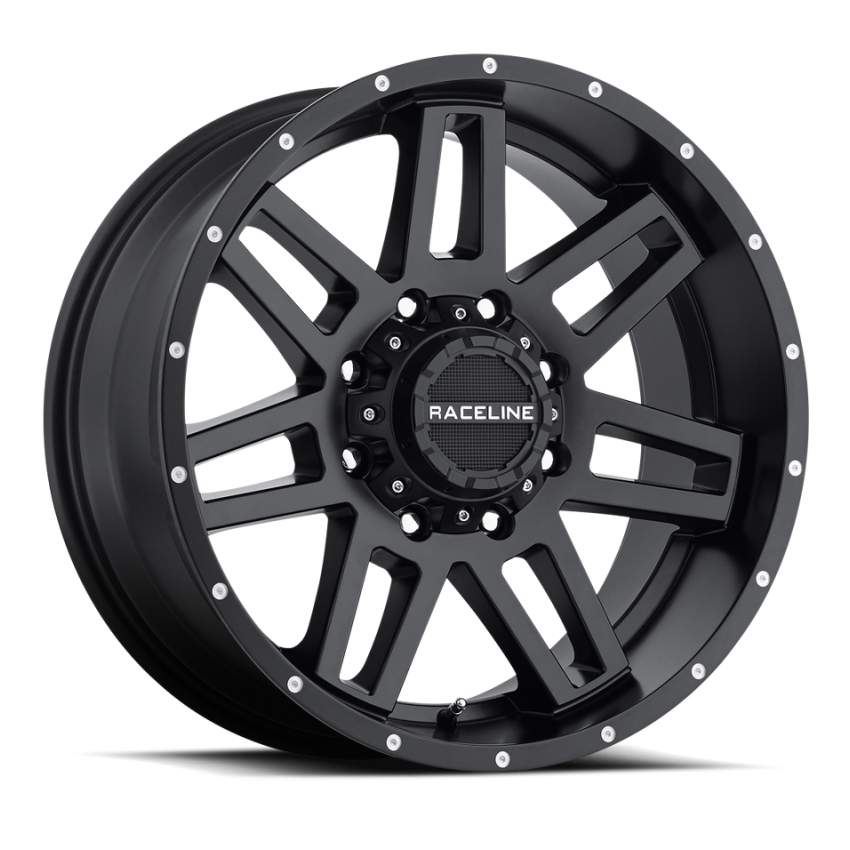 Raceline 931B Injector 16x8in / 8x165.1 BP / 0mm Offset / 125.2mm Bore - Satin Black Wheel