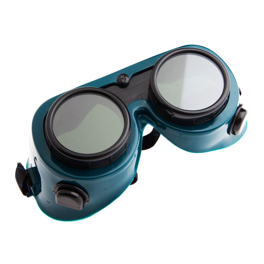 Forney 55300 Goggles, Oxygen-Acetylene, 50MM Round Lens, Shade-5, Green and Black