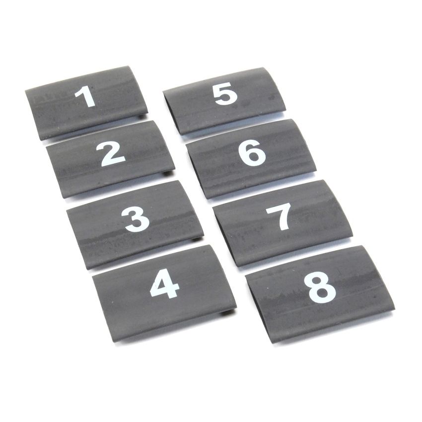 Design Engineering 10849 Numbered Wire Marker Shrink Tube Kit 18mm 8pk