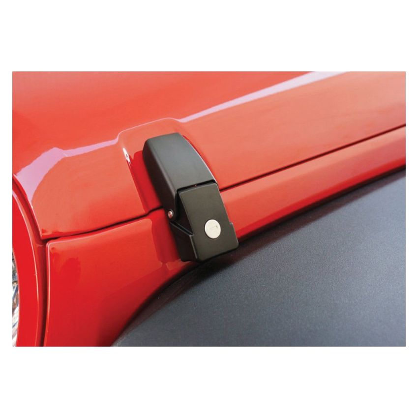 Rampage 2007-2018 Jeep Wrangler(JK) Hood Catch Locking - Black