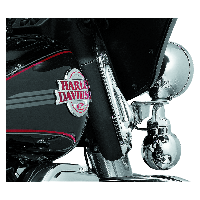Kuryakyn 928 Custom Teardrop Tie-Down Brackets 83-13 Touring Chrome