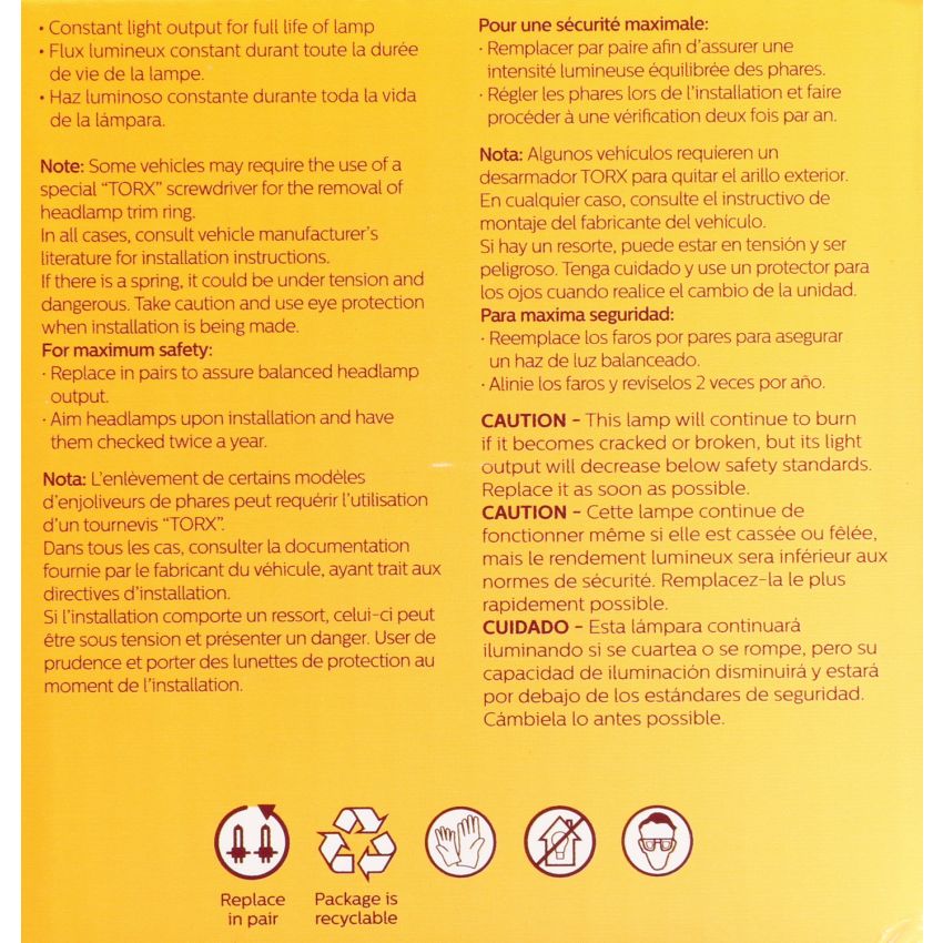 Philips 4466C1 Philips Standard Sealed Beam 4466